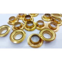 Khoen ore 14mm Chân Cao 9mm Khuy mắt cáo đóng bạt ô tô, bạt xe tải, bạt phủ Bằng sắt MÀU VÀNG ĐỒNG Có long đền 3