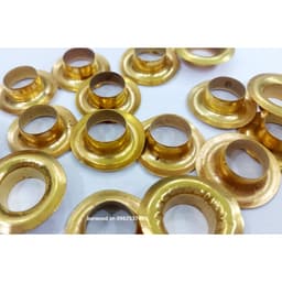 Khoen ore 14mm Chân Cao 9mm Khuy mắt cáo đóng bạt ô tô, bạt xe tải, bạt phủ Bằng sắt MÀU VÀNG ĐỒNG Có long đền 2
