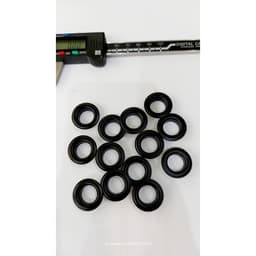 Khoen ore mắt cáo 14mm Chân cao 7mm Bằng thau không gỉ Khoen bọc sơn đen nhám Phụ liệu may mặc túi xách, balo, bạt ô tô 4