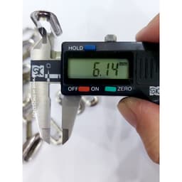 Khoen ore oval 20mm x 6mm Khoen khuy bằng SẮT Màu bạc Mắt cáo oval Làm thủ công, nón, balo, túi xách, tạp dề 4