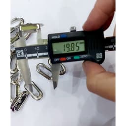 Khoen ore oval 20mm x 6mm Khoen khuy bằng SẮT Màu bạc Mắt cáo oval Làm thủ công, nón, balo, túi xách, tạp dề 5