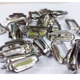 Khoen ore oval 20mm x 6mm Khoen khuy bằng SẮT Màu bạc Mắt cáo oval Làm thủ công, nón, balo, túi xách, tạp dề 2