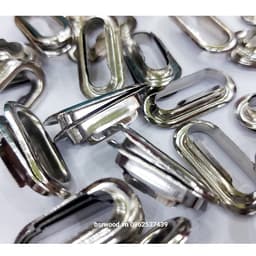Khoen ore oval 20mm x 6mm Khoen khuy bằng SẮT Màu bạc Mắt cáo oval Làm thủ công, nón, balo, túi xách, tạp dề 1
