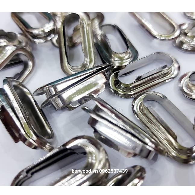 Khoen ore oval 20mm x 6mm Khoen khuy bằng SẮT Màu bạc Mắt cáo oval Làm thủ công, nón, balo, túi xách, tạp dề