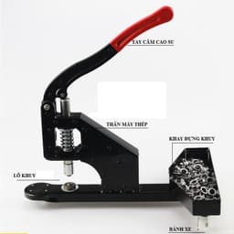 Máy dập khuy bạt BSR - Máy đục ore - Máy đóng khoen lỗ bạt, Máy dập khuy bạt cối hoa sen 2