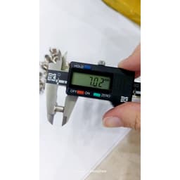 Khoen ore mắt cáo 5mm Chân cao 10mm Khuy luồn oze Khuy đột bạt,khoen bạt  Bằng sắt xi Màu bạc Có long đền 7