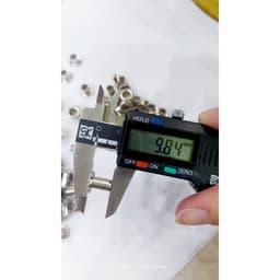 Khoen ore mắt cáo 5mm Chân cao 10mm Khuy luồn oze Khuy đột bạt,khoen bạt  Bằng sắt xi Màu bạc Có long đền 8