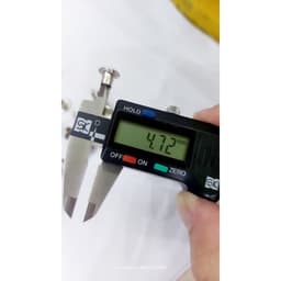 Khoen ore mắt cáo 5mm Chân cao 10mm Khuy luồn oze Khuy đột bạt,khoen bạt  Bằng sắt xi Màu bạc Có long đền 9