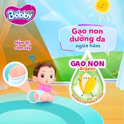 (MỚI)Tã dán Bobby size M 76miếng (6-11kg),S 80miếng (4-8kg)-siêu khô thoáng,thấm hút tốt 6