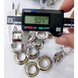 Khoen bạt khoen ore 15mm Chân cao 9mm Khuy mắt cáo đóng bạt 15ly Bằng sắt Màu bạc Có long đền 3