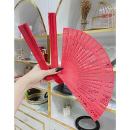 Quạt gỗ, Quạt cổ trang gỗ thơm 6