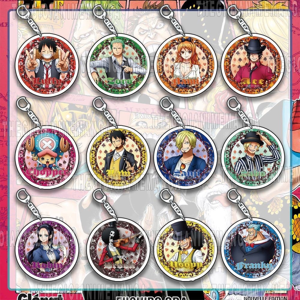 Móc khoá in hình ONE PIECE ver TÚ LƠ KHƠ mica trong acrylic game chibi xinh xắn