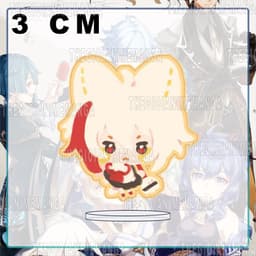 (mua 1 tặng 1) (3CM) Mô hình nhân vật GENSHIN IMPACT ver TAI MÈO ĐEO BỜM game anime chibi standee mica acrylic 2