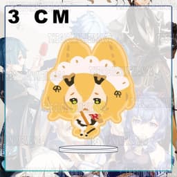 (mua 1 tặng 1) (3CM) Mô hình nhân vật GENSHIN IMPACT ver TAI MÈO ĐEO BỜM game anime chibi standee mica acrylic 3