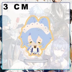 (mua 1 tặng 1) (3CM) Mô hình nhân vật GENSHIN IMPACT ver TAI MÈO ĐEO BỜM game anime chibi standee mica acrylic 4
