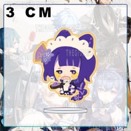 (mua 1 tặng 1) (3CM) Mô hình nhân vật GENSHIN IMPACT ver TAI MÈO ĐEO BỜM game anime chibi standee mica acrylic 7