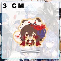 (mua 1 tặng 1) (3CM) Mô hình nhân vật GENSHIN IMPACT ver TAI MÈO ĐEO BỜM game anime chibi standee mica acrylic 8