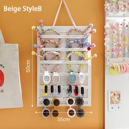 Giá Treo Kẹp Tóc / Băng Đô Gắn Tường Tiết Kiệm Decor Gọn gàng, Giá trưng bày, phụ kiện, mắt kính- Selenshop 2