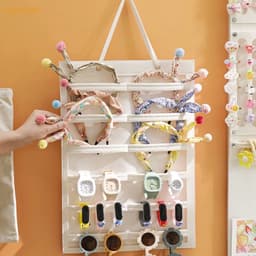 Giá Treo Kẹp Tóc / Băng Đô Gắn Tường Tiết Kiệm Decor Gọn gàng, Giá trưng bày, phụ kiện, mắt kính- Selenshop 3
