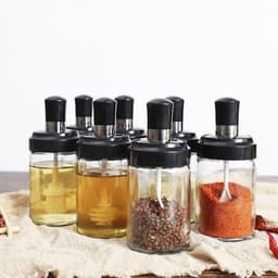 Lọ Thủy Tinh Đựng Gia Vị Kèm Muỗng 250ml 4
