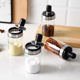 Lọ Thủy Tinh Đựng Gia Vị Kèm Muỗng 250ml 7