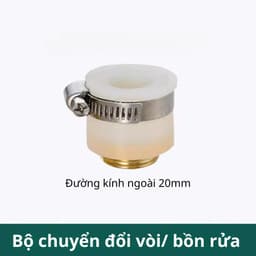 Ống nối vòi nước linh hoạt xoay 360 theo mọi hướng, nước chảy thành dòng, vòi nước dài 20/30/50cm tặng kèm nối đa năng 4