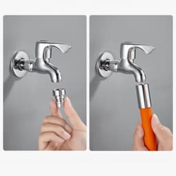 Ống nối vòi nước linh hoạt xoay 360 theo mọi hướng, nước chảy thành dòng, vòi nước dài 20/30/50cm tặng kèm nối đa năng 8
