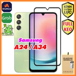 [FULL KEO-Ảnh Thật] Kính CL Samsung A24 4G/ A34 5G Cường Lực 2.5D-9H FULL Màn 1