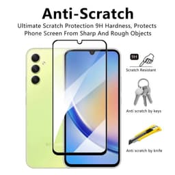 [FULL KEO-Ảnh Thật] Kính CL Samsung A24 4G/ A34 5G Cường Lực 2.5D-9H FULL Màn 3