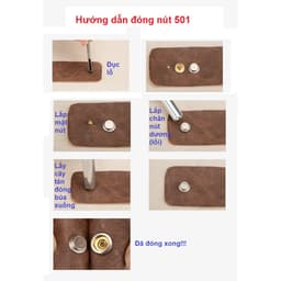 Cây đóng nút bấm 501 15mm (nút bấm 4 thành phần) / Cây đóng nút bấm 503 12mm 3