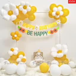Set bóng trang trí sinh nhật có khung dễ thương dễ làm dành cho bé 5