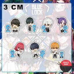 (mua 1 tặng 1) (3CM) Mô hình Standee BLUE LOCK ver HẢI CẨU mini chibi mica acrylic tượng game anime trang trí xinh xắn 1