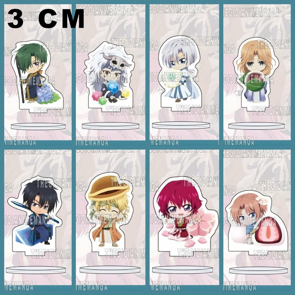 (mua 1 tặng 1) (3CM) Mô hình Standee AKATSUKI NO YONA Công chúa bình minh chibi mica tượng anime trang trí