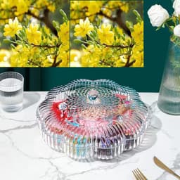Khay Mứt Tết Hoàng Gia Đựng Bánh Kẹo Ngày Tết, Trang Trí Phòng Khách 3
