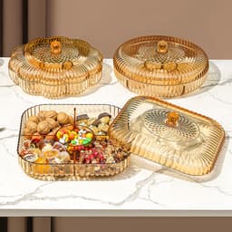 Khay Mứt Tết Hoàng Gia Đựng Bánh Kẹo Ngày Tết, Trang Trí Phòng Khách 1