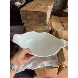 Bát Thuyền Đựng Gà Cúng Bằng Sứ Bát Tràng 31cm, Bát Thả Gà Nguyên Con Có Chân Đế, Dùng Thắp Hương Cúng Gia Tiên Lễ Tết 3