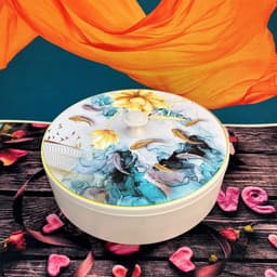 Khay đựng mứt tết, bánh kẹo hoa quả tết hình cánh nơ 2