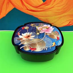 Khay đựng mứt tết, bánh kẹo hoa quả tết hình cánh nơ 7