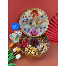 Khay đựng mứt tết, bánh kẹo hoa quả tết hình cánh nơ 8