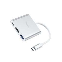 Cáp Chuyển Hoco HB14 Type-C Ra (HDMi + Type-C + Usb 3.0) và Cáp Chuyển HOCO UA16 TYPE-C Ra HDMI 4K 5