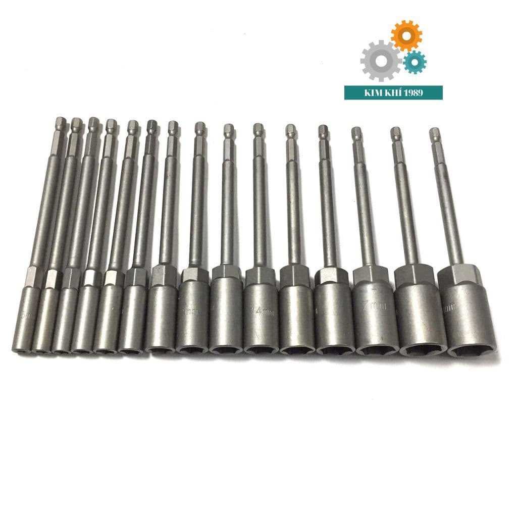 Đầu Chụp Bulong Dài 150MM Chân Lục Giác Bán Lẻ Đủ Size
