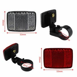 Đèn phản quang, phản quang xe đạp gắn tay lái trước và phía sau xe sáng đẹp PQN 9