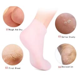 Tất ,Vớ silicone Găng Tay Tẩy Tế Bào Chết Dưỡng Ẩm Giảm Đau Chống Nứt Nẻ Cho Nữ 7