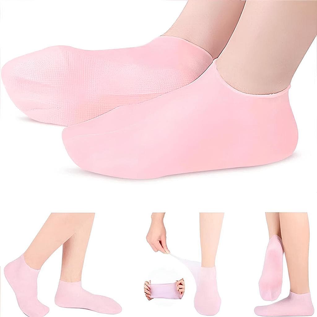 Tất ,Vớ silicone Găng Tay Tẩy Tế Bào Chết Dưỡng Ẩm Giảm Đau Chống Nứt Nẻ Cho Nữ