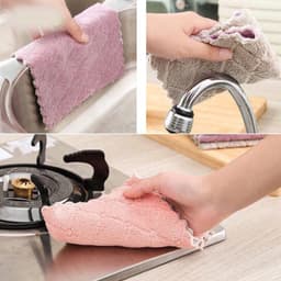SET 10 CHIẾC KHĂN LAU BẾP ĐA NĂNG, 2 MẶT SIÊU MỀM MỊN 2