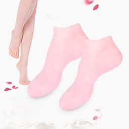 Tất ,Vớ silicone Găng Tay Tẩy Tế Bào Chết Dưỡng Ẩm Giảm Đau Chống Nứt Nẻ Cho Nữ 4