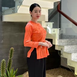 (BÀ BA GẤM cổ tròn QUẦN VÀ ÁO BÁN RIÊNG) Trang phục truyền thống, mẫu nữ vải gấm - MAY SỈ BÀ BA THEO YÊU CẦU 1