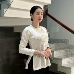 (BÀ BA GẤM cổ tròn QUẦN VÀ ÁO BÁN RIÊNG) Trang phục truyền thống, mẫu nữ vải gấm - MAY SỈ BÀ BA THEO YÊU CẦU 4