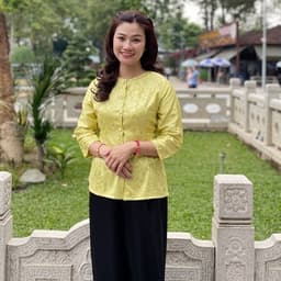 (BÀ BA GẤM cổ tròn QUẦN VÀ ÁO BÁN RIÊNG) Trang phục truyền thống, mẫu nữ vải gấm - MAY SỈ BÀ BA THEO YÊU CẦU 8
