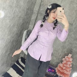 (GẤM BÀ BA cổ tròn QUẦN và ÁO BÁN RIÊNG) Bộ mẫu nữ vải gấm MAY SỈ BÀ BA THEO YÊU CẦU 5